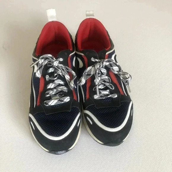 Sandro Paris Flame Sneakers in Dark Navy Size EU 39 (MSRP $245) - Picture 6 of 7